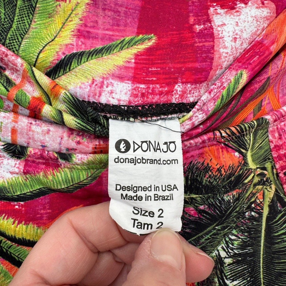 Tropical Print Skort in Fuchsia Pink - Picture 9 of 15